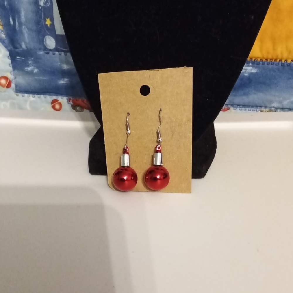 Elegant Red Drop Earrings